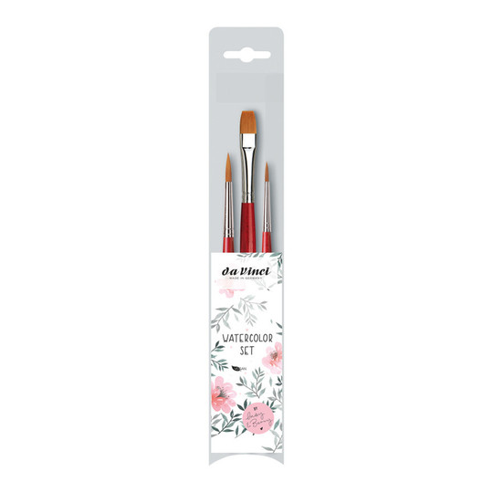 Artist Watercolor Brush Set, 3 Pieces
