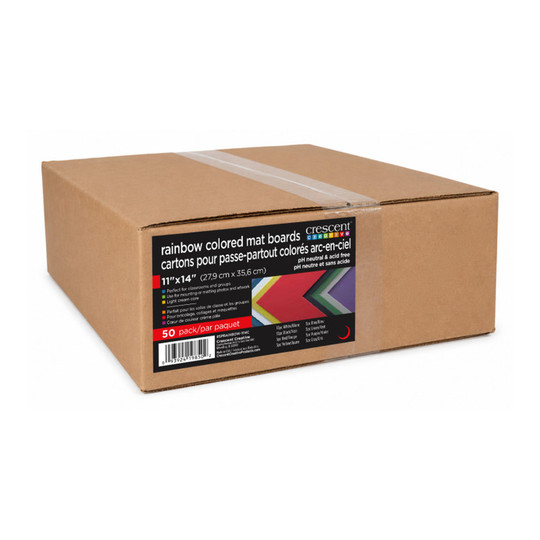Assorted Color Matboard, 11 x 14 in, 50-Pack