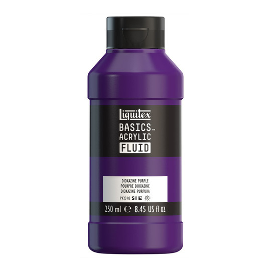 Dioxazine Purple Acrylic Fluid Paint, 250 mL Bottle
