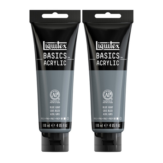Blue Gray Acrylic Paint, 118 mL Tubes, Pack of 2