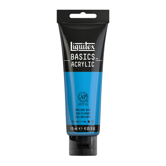 Brilliant Blue Acrylic Paint, 118 mL Tube