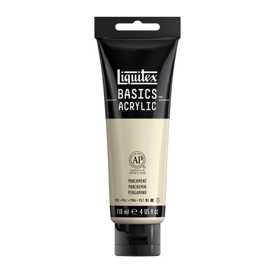 Basics Acrylic Paint, Parchment, 118 mL Tube