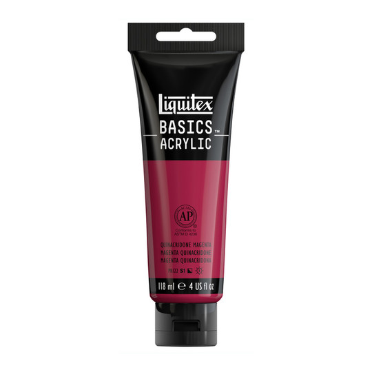 Quinacridone Magenta Acrylic Paint, 118 mL Tube