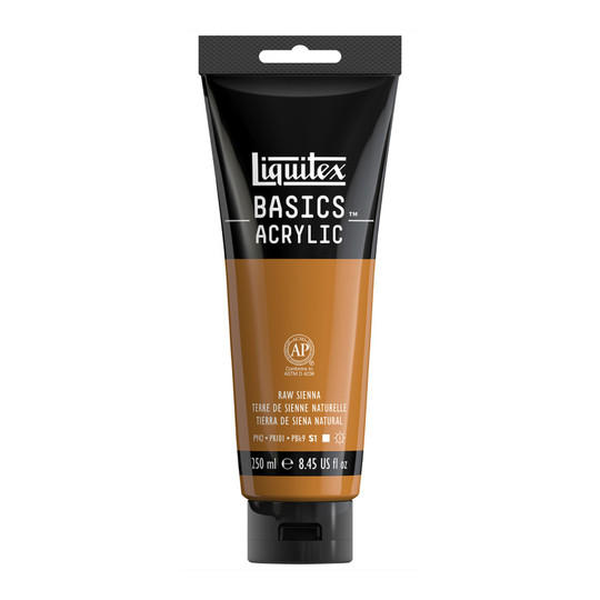 Raw Sienna Acrylic Paint, 250 mL Tube