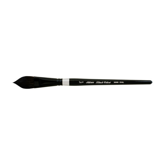 Black Velvet Oval Wash Watercolor Brush, 3/4 in.