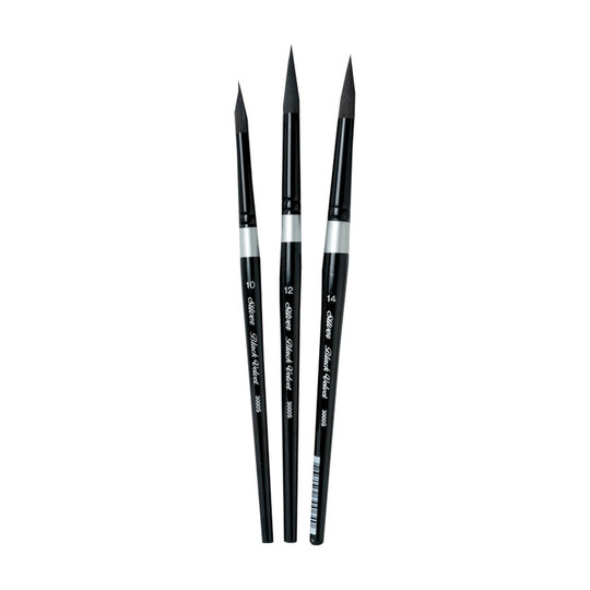 Large Round Watercolor Brushes, Set of 3