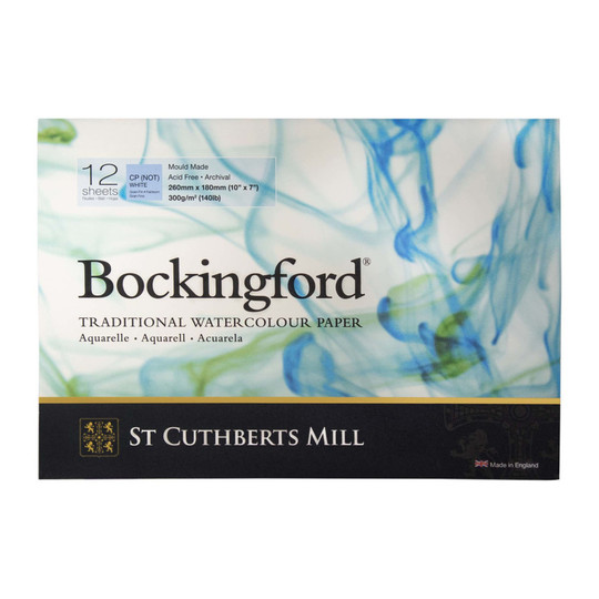 Cold Press Watercolor Paper Pad, 140 lb, 7 x 10 in., 12 Sheets