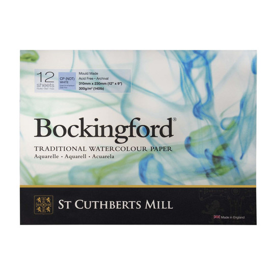 Cold Press Watercolor Paper Pad, 140 lb, 9 x 12 in., 12 Sheets