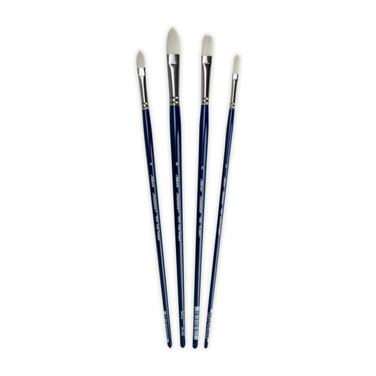 Cats Tongue Artist Brush Set, 4-Pack