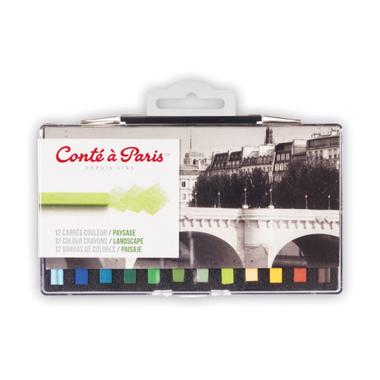 Landscape Color Pastel Crayons, Set of 12