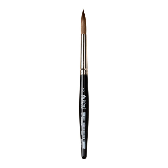 Round Synthetic Watercolor & Acrylic Brush, Size 8