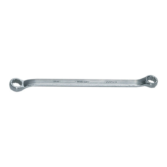 Double-head 10° offset 12-point box-end wrench with 1-1/8 in. and 1-3/16 in. openings