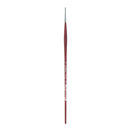 Student Synthetic Round Paint Brush for Acrylic & Oil, Size 0