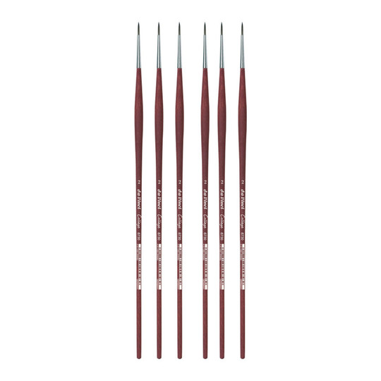 Student Synthetic Round Brush, Size 2, Pack of 6