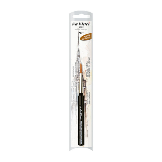 Pocket Travel Round Watercolor Brush, Synthetic, Size 6