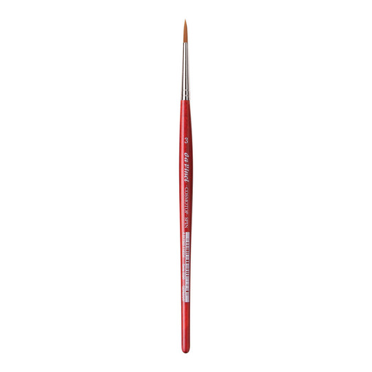 Synthetic Round Watercolor Brush, Size 3