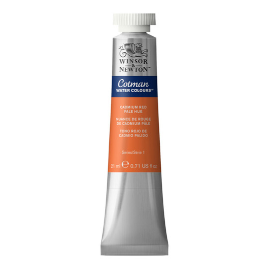 Cotman Watercolor Paint, Cadmium Red Pale Hue, 21 mL Tube