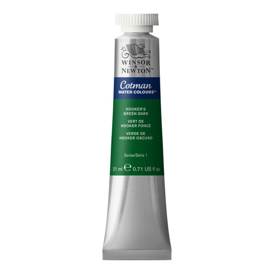 Hooker’s Green Dark Watercolor Paint, 21 mL Tube