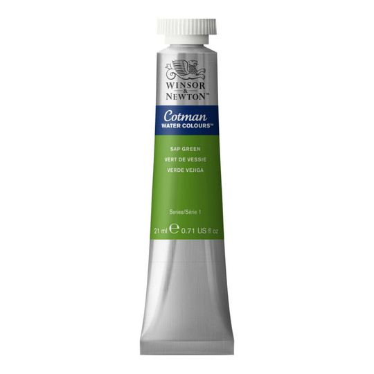 Sap Green Watercolor Paint, 21 mL Tube