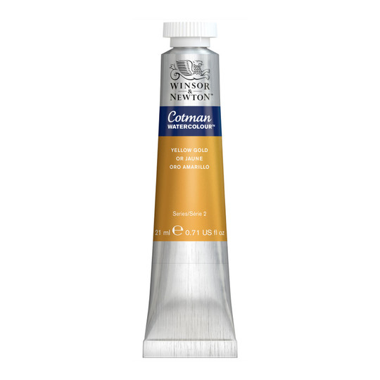 Yellow Gold Watercolor Paint Tube, 21 mL