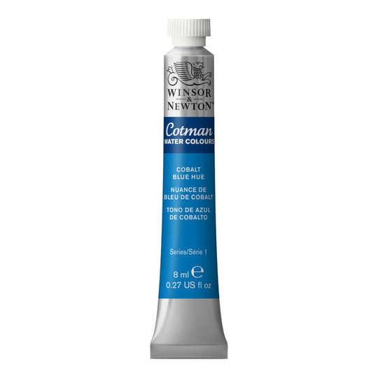 Watercolor Paint Tube, Cobalt Blue Hue, 8 mL