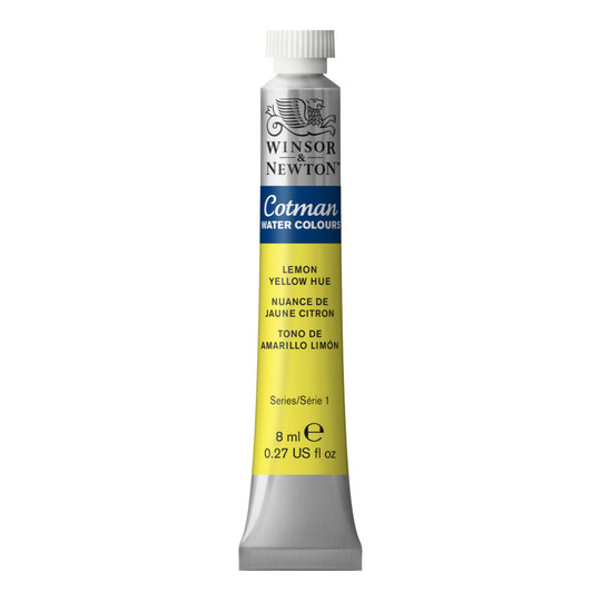 Lemon Yellow Hue Watercolor Paint Tube, 8 mL
