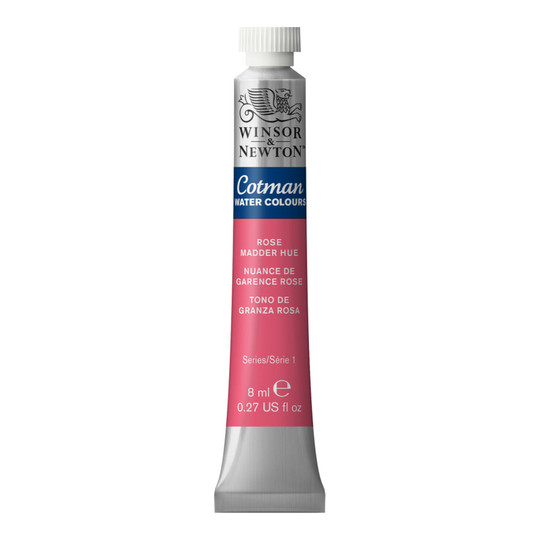 Rose Madder Alizarin Watercolor Paint Tube, 8 mL