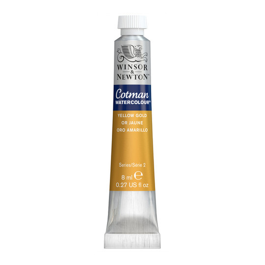 Yellow Gold Watercolor Paint Tube, 8 mL