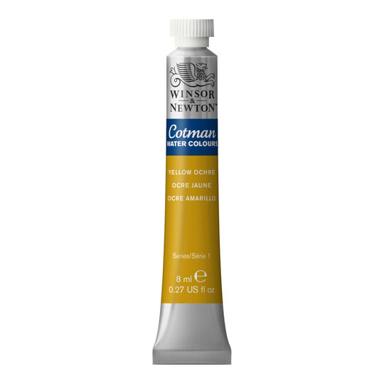 Yellow Ochre Watercolor Paint Tube, 8 mL