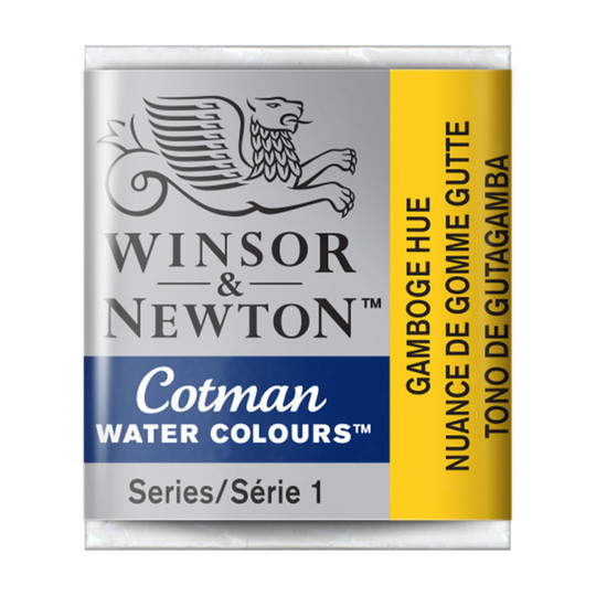 Gamboge Hue Watercolor Paint Half Pan