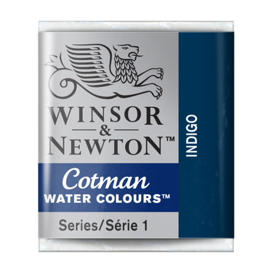 Indigo Watercolor Paint Half Pan