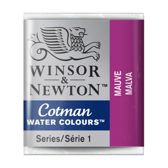 Mauve Watercolor Paint Half Pan