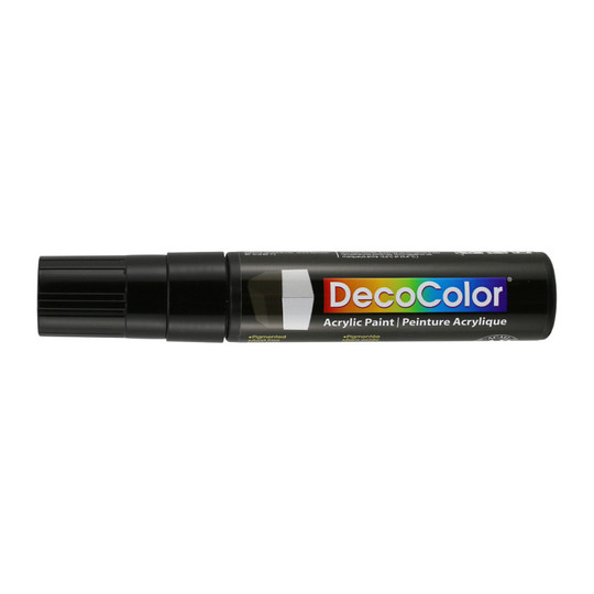 Black Acrylic Paint Marker with 15 mm Wedge Tip