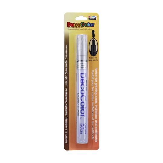 Silver Broad Tip Oil-Based Paint Marker
