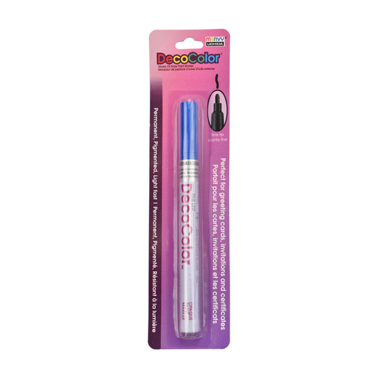 Blue Fine-Tip Oil Paint Marker