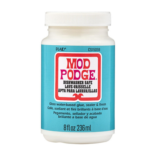 Dishwasher-Safe Gloss Decoupage Glue, 8 oz.