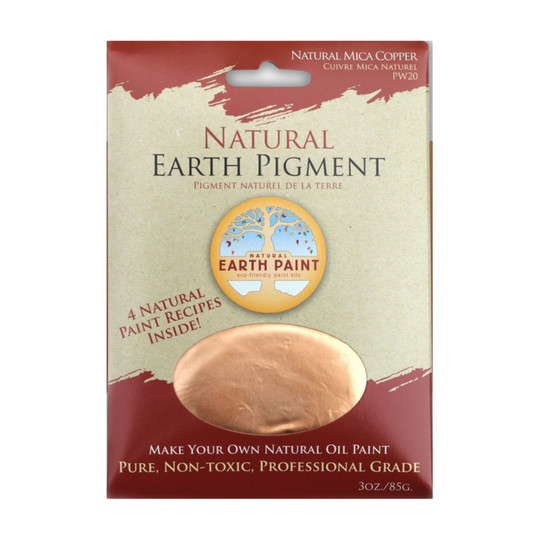 Natural Copper Mica Pigment Powder, 3 oz