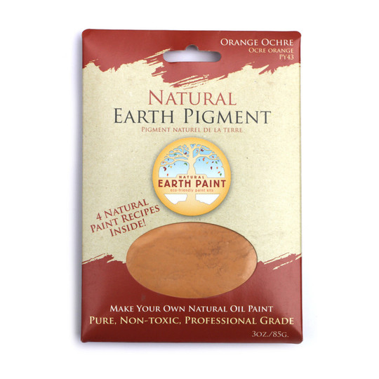 Orange Ochre Earth & Mineral Pigment, 3 oz