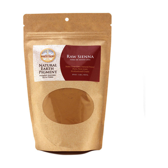 Raw Sienna Earth Pigment, 1 lb