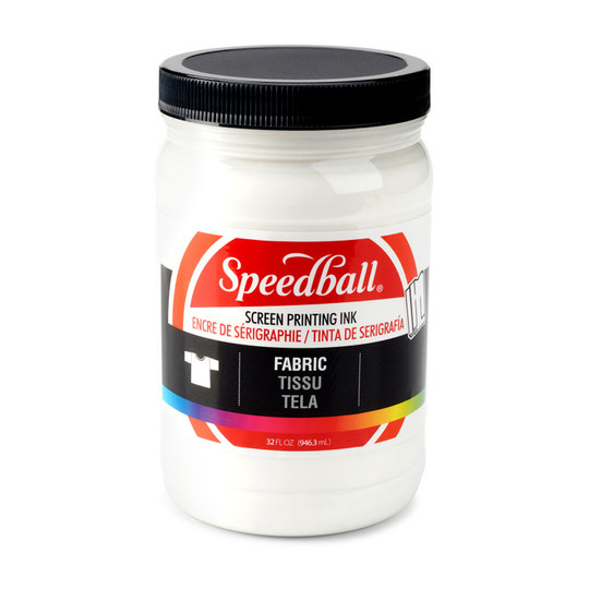White Fabric Screen Printing Ink, 32 oz