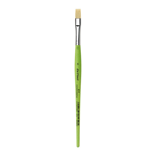 Size 8 Flat Synthetic Brush for Acrylic and Oil