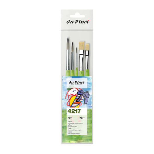 Synthetic Student & Hobby Paint Brush Set, Assorted, 5 Brushes