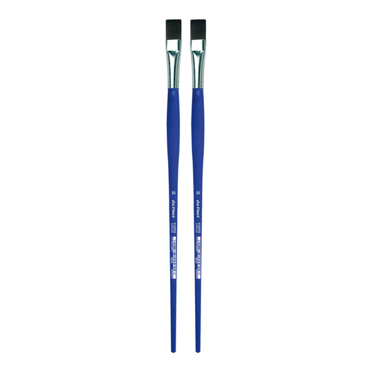 Student Flat Synthetic Brush, Size 16, Pack of 2