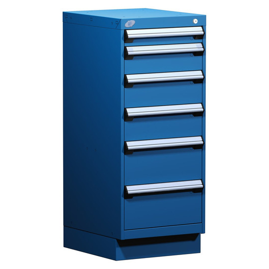 6-Drawer Modular Cabinet, 18"W x 21"D x 44"H - Without Dividers - Compartments: Compartments Sold Separately
