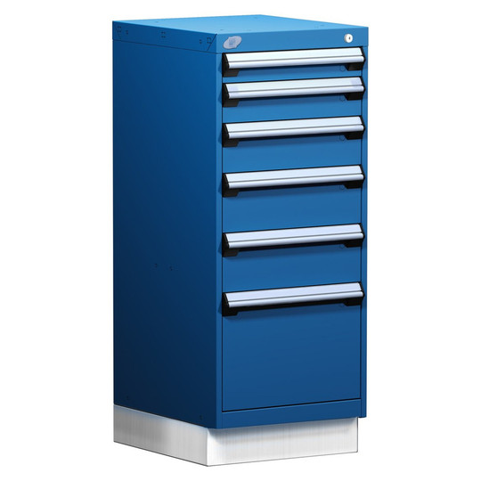 6-Drawer Modular Cabinet, 18"W x 21"D x 44"H - Without Dividers