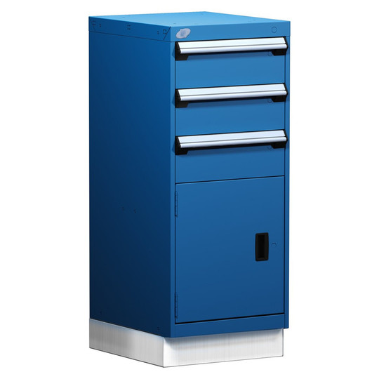 3-Drawer Modular Cabinet, 18"W x 21"D x 44"H - Without Dividers