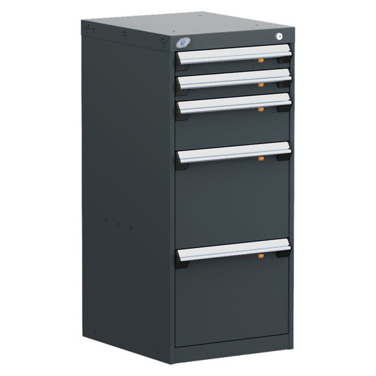 5-Drawer Modular Cabinet, 18"W x 21"D x 40"H - Without Dividers