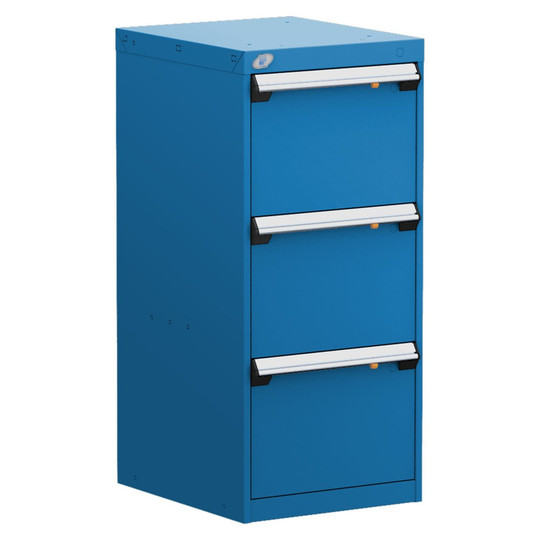 3-Drawer Modular Cabinet, 18"W x 21"D x 40"H - Without Dividers - L3ABD-4008B