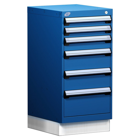 6-Drawer Modular Cabinet, 18"W x 21"D x 38"H - With Dividers