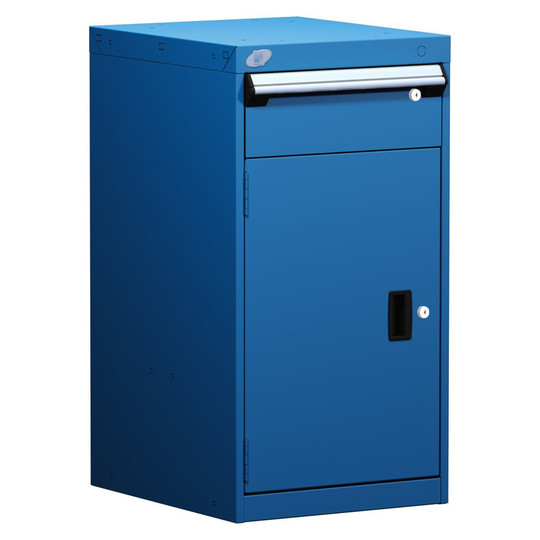 1-Drawer Modular Cabinet, 18"W x 21"D x 34"H - With Dividers - Drawer heights: 1 6" H